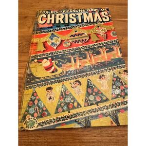 VINTAGE  1953 THE BIG TREASURE BOOK OF CHRISTMAS